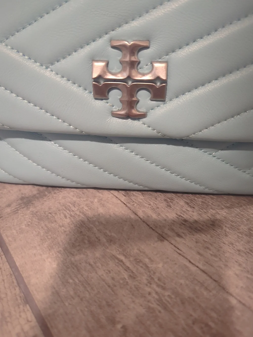Authentic Tory Burch Kira Tiffany Blue Shoulder/Crossbody Bag
